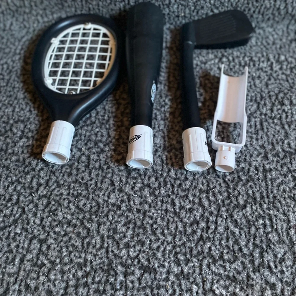 Nerf Black and White Sports Controller Accessory Pack